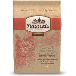 Country Vet Naturals 34-15 Grain-Free Cat Food, 18-lb bag