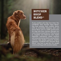 Country Vet Naturals Butcher Shop Blend Beef & Bacon Flavor Dry Dog Food, 35-lb bag slide 2 of 9