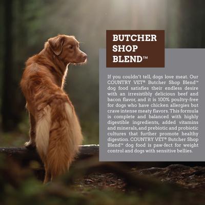 Country Vet Naturals Butcher Shop Blend Beef & Bacon Flavor Dry Dog Food