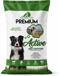 Country Vet Premium Active Adult Chicken Dry Dog Food, 50-lb bag