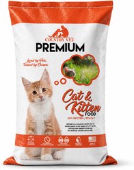 Country Vet Premium Kitten High Protein Chicken Dry Cat Food, 20-lb bag