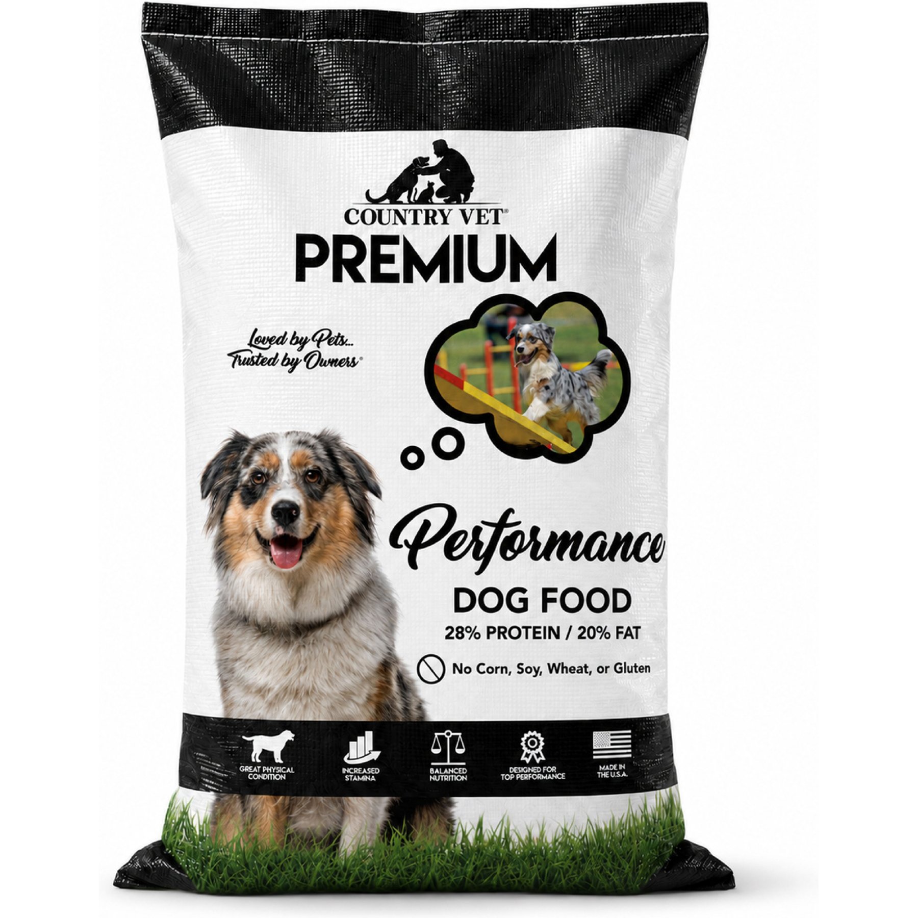 Country Vet Premium Performance Adult Chicken Dry Dog Food, 50-lb bag