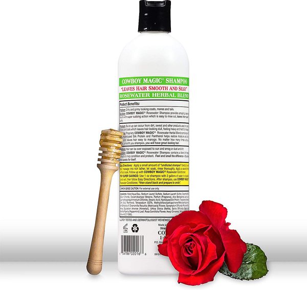 Show full view: Cowboy Magic Rosewater Pet Shampoo, 16-fl oz bottle slide 2 of 3