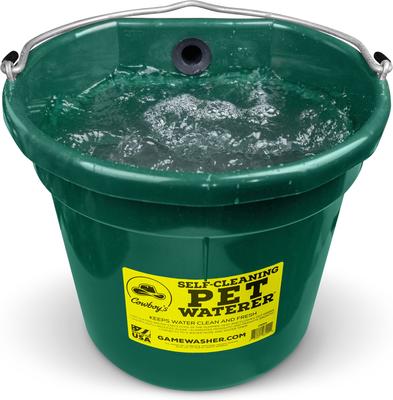 Show full view: Cowboy's Self-Cleaning Dog Waterer, 5-gal, Green slide 6 of 7
