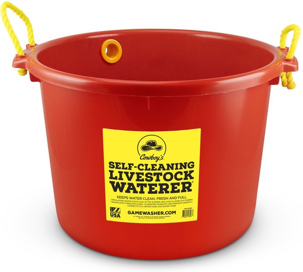 Cowboy's Self- Cleaning Livestock Waterer, 17.5-gal