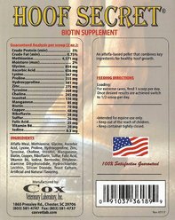 Cox Vet Lab Hoof Secret Pellets Horse Supplement, 9-lb bag slide 2 of 3
