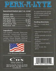 Cox Vet Lab Perk-A-Lyte Powder Horse Supplement, 20-lb bucket slide 2 of 2