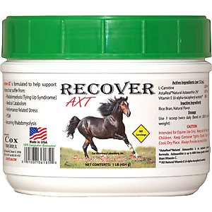 Cox Vet Lab Recover AXT Powder Horse Supplement, 1-lb jar