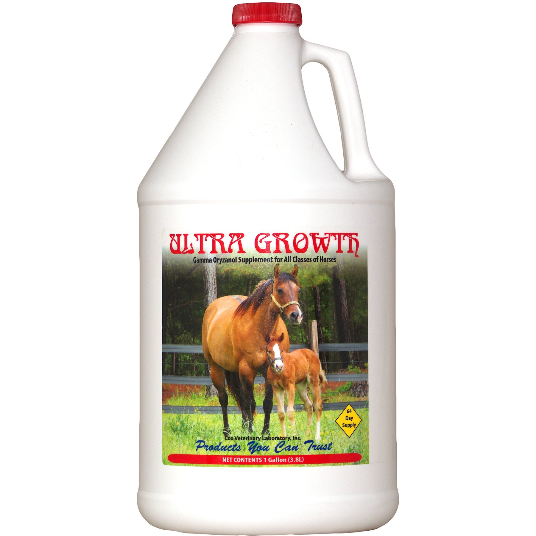 Cox Vet Lab Ultra Growth Liquid Horse Supplement, 1-gal bottle