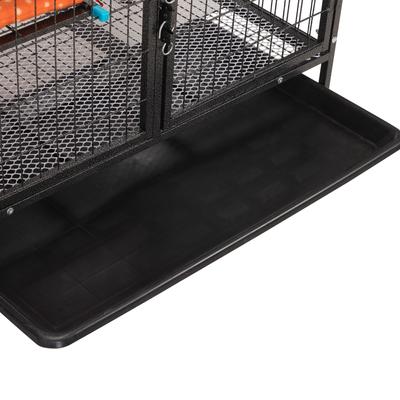 Show full view: Coziwow 3-Door Heavy Duty Cat Cage Playpen with Wheels, Black, 63 inch slide 8 of 11