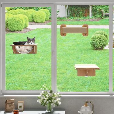 Show full view: Coziwow 3 Piece Window Perch Suction Cup Hammock Cat Perch slide 4 of 12