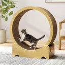 Coziwow 30-in Cat Exercise Wheel Treadmill, Two-sided Cardboard, Brown