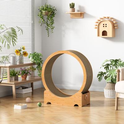 Show full view: Coziwow 30-in Cat Exercise Wheel Treadmill, Two-sided Cardboard, Brown slide 8 of 11