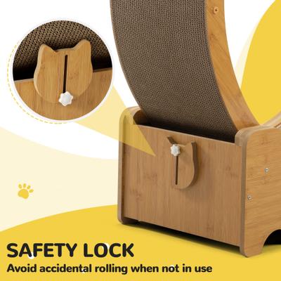 Show full view: Coziwow 30-in Cat Exercise Wheel Treadmill, Two-sided Cardboard, Brown slide 7 of 11