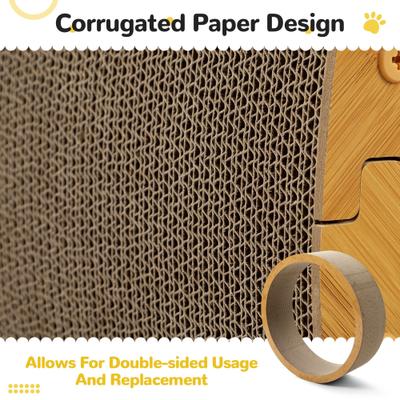 Show full view: Coziwow 30-in Cat Exercise Wheel Treadmill, Two-sided Cardboard, Brown slide 5 of 11