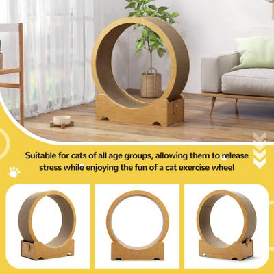 Show full view: Coziwow 30-in Cat Exercise Wheel Treadmill, Two-sided Cardboard, Brown slide 9 of 11