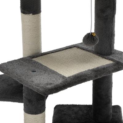 Show full view: Coziwow 33-in Cat Tree Condo with Toy, Dark Grey slide 5 of 11