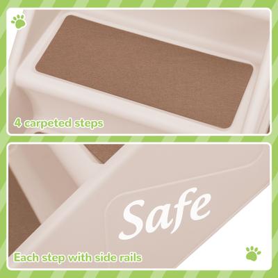 Show full view: Coziwow 4-Step Foldable Dog Stairs, Beige slide 5 of 11