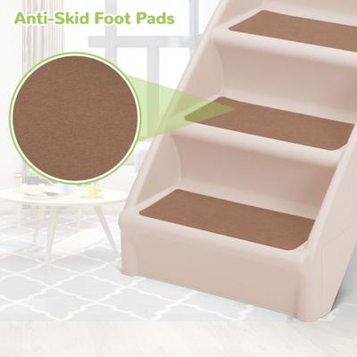 Show full view: Coziwow 4-Step Foldable Dog Stairs, Beige slide 4 of 11