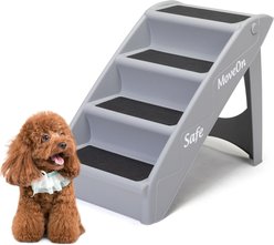 Coziwow 4-Step Foldable Dog Stairs, Gray slide 1 of 9