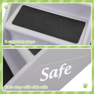 Show full view: Coziwow 4-Step Foldable Dog Stairs, Gray slide 5 of 11