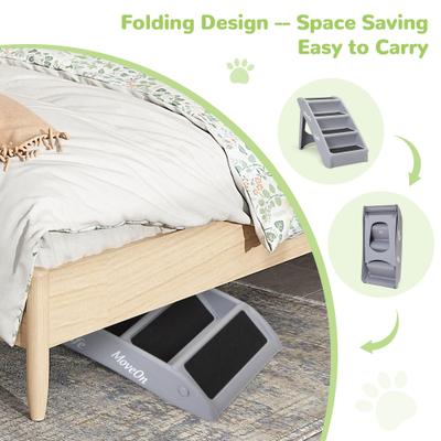 Show full view: Coziwow 4-Step Foldable Dog Stairs, Gray slide 7 of 11