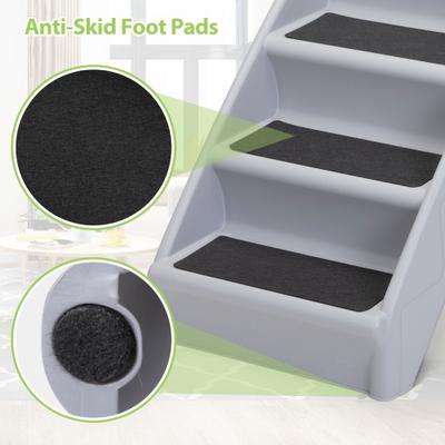 Show full view: Coziwow 4-Step Foldable Dog Stairs, Gray slide 6 of 11