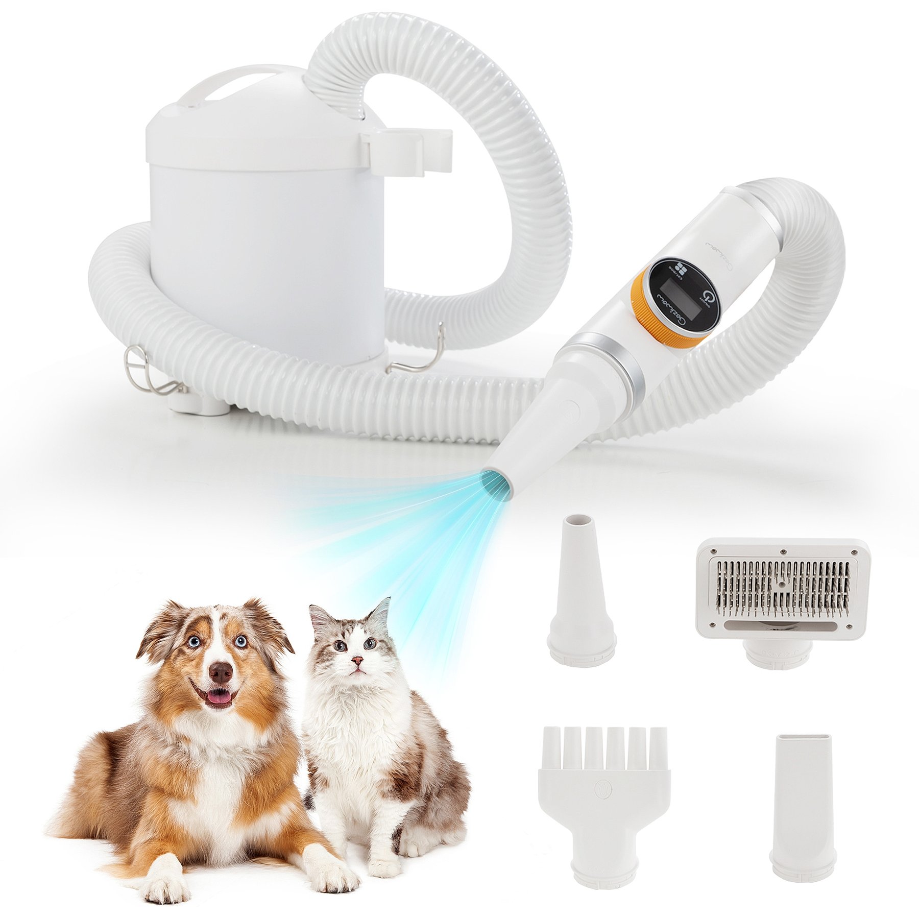 Coziwow 4-in-1 Adjustable Speed & Temperature Dog, Cat & Small Pet Grooming Dryer