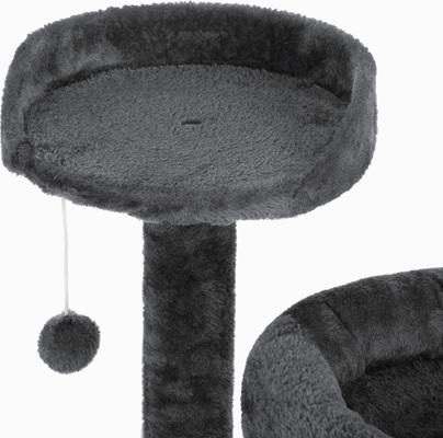 Show full view: Coziwow 60-in Cat Tree & Condo with Hanging Toy, Grey slide 6 of 11