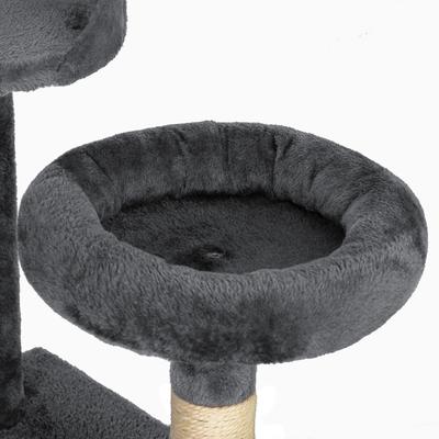 Show full view: Coziwow 60-in Cat Tree & Condo with Hanging Toy, Grey slide 5 of 11