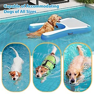Coziwow 60-in Inflatable Floating Dog Water Ramp, Blue