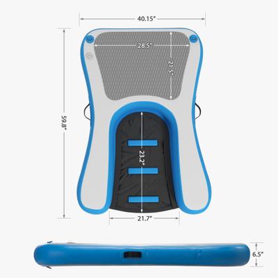 Show full view: Coziwow 60-in Inflatable Floating Dog Water Ramp, Blue slide 3 of 10