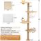 Show in main carousel: Coziwow 69-in Wall Mounted Shelf Climbing Cat Tree slide 3 of 12