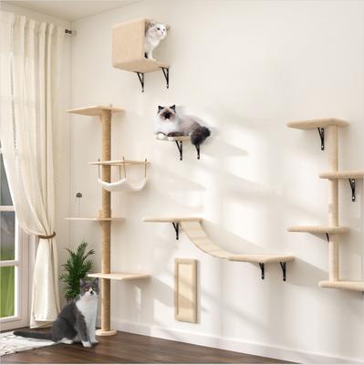 Show full view: Coziwow 69-in Wall Mounted Shelf Climbing Cat Tree slide 10 of 12