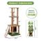 Show in main carousel: Coziwow 76.8-in Large Leaves Plant Activity Tower Cat Tree & Condo, Brown/Green slide 7 of 10