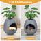 Show in main carousel: Coziwow 8-in-1 Eggloa6 Hidden Cat Litter Box Enclosure Planter, Grey slide 2 of 10
