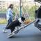 Show in main carousel: Coziwow Aluminum 2-Fold Design Climbing Ladder with Handles Dog Car Step Ramp, Black, 63.5 x 16.7 x 2.2-in slide 9 of 10
