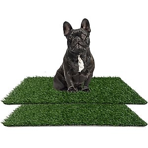 Coziwow Artificial Grass Dog Pee Pads, Large: 28 x 18-in, 2 count