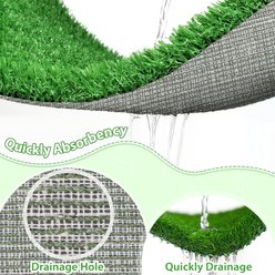 Coziwow Artificial Grass Dog Pee Pads, Large: 28 x 18-in, 2 count slide 2 of 6