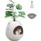 Show in main carousel: Coziwow Artificial Plant Hidden Cat Litter Box Enclosure, White slide 1 of 8