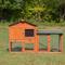 Show in main carousel: Coziwow by Jaxpety 2-Tier Outdoor Wooden Rabbit Hutch with Ramp, Orange slide 1 of 11