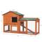Show in main carousel: Coziwow by Jaxpety 2-Tier Outdoor Wooden Rabbit Hutch with Ramp, Orange slide 2 of 11