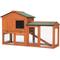 Show in main carousel: Coziwow by Jaxpety 2-Tier Outdoor Wooden Rabbit Hutch with Ramp, Orange slide 3 of 11