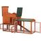 Show in main carousel: Coziwow by Jaxpety 2-Tier Outdoor Wooden Rabbit Hutch with Ramp, Orange slide 4 of 11