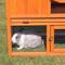 Show in main carousel: Coziwow by Jaxpety 2-Tier Outdoor Wooden Rabbit Hutch with Ramp, Orange slide 6 of 11