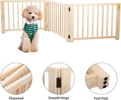 Coziwow by Jaxpety 3 Panel Freestanding Dog Gate slide 2 of 9