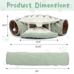 Coziwow by Jaxpety Collapsible Cat Tunnel Bed, Green slide 2 of 9