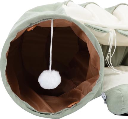 Show full view: Coziwow by Jaxpety Collapsible Cat Tunnel Bed, Green slide 9 of 12