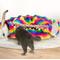 Show in main carousel: Coziwow by Jaxpety Collapsible Cat Tunnel Bed, Rainbow slide 1 of 11