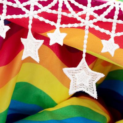 Show full view: Coziwow by Jaxpety Collapsible Cat Tunnel Bed, Rainbow slide 7 of 11